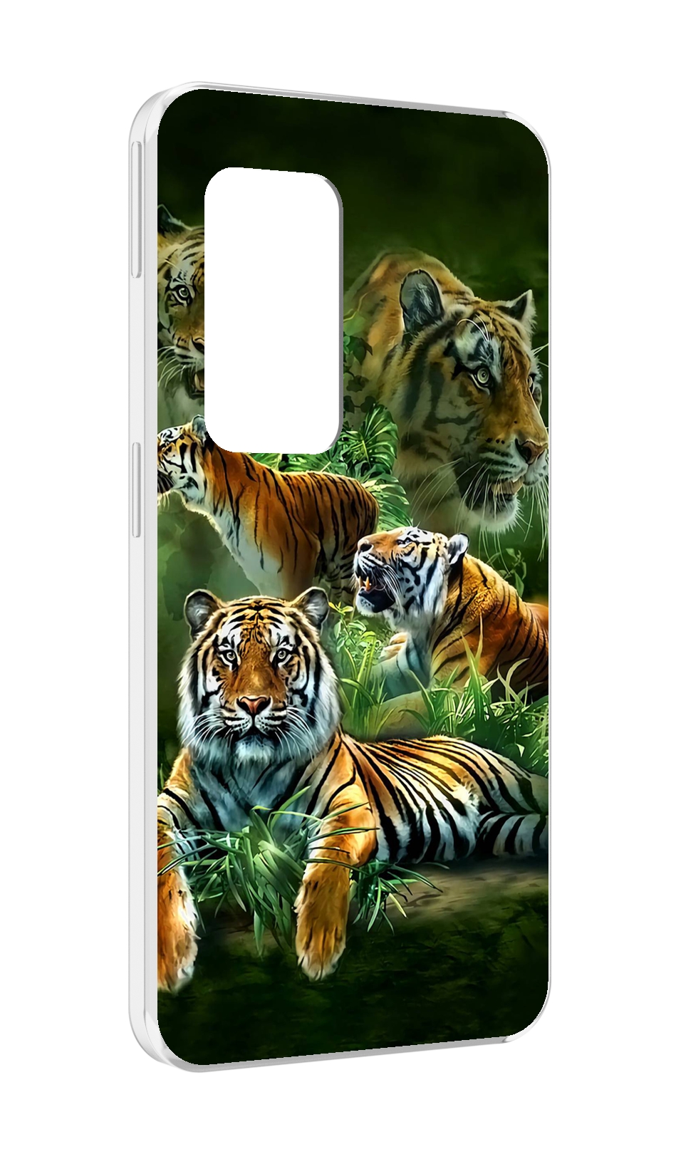 

Чехол MyPads Тигры для UleFone Power Armor X11 Pro, Прозрачный, Tocco