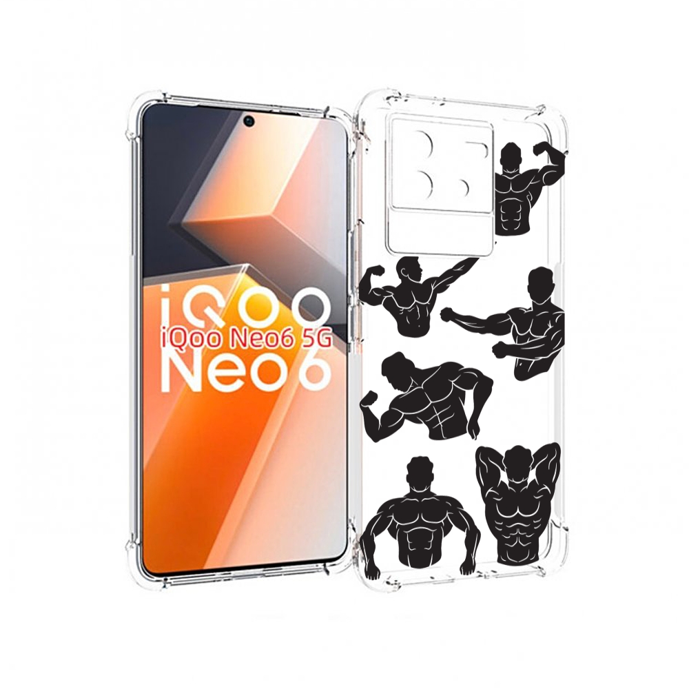

Чехол MyPads Атлет мужской для Vivo iQoo Neo 6 5G, Прозрачный, Tocco