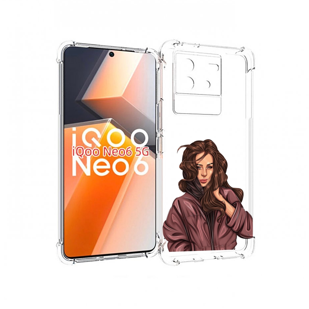 

Чехол MyPads Арт-рисунок-девушки для Vivo iQoo Neo 6 5G, Прозрачный, Tocco
