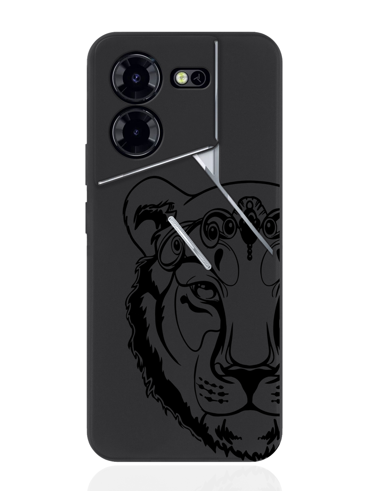 

Чехол для смартфона Tecno Pova 5 Pro Львица, Черный, Tecno Pova 5 Pro