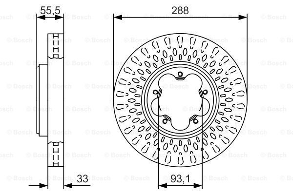

Тормозной диск Bosch комплект 1 шт. 0986479A49