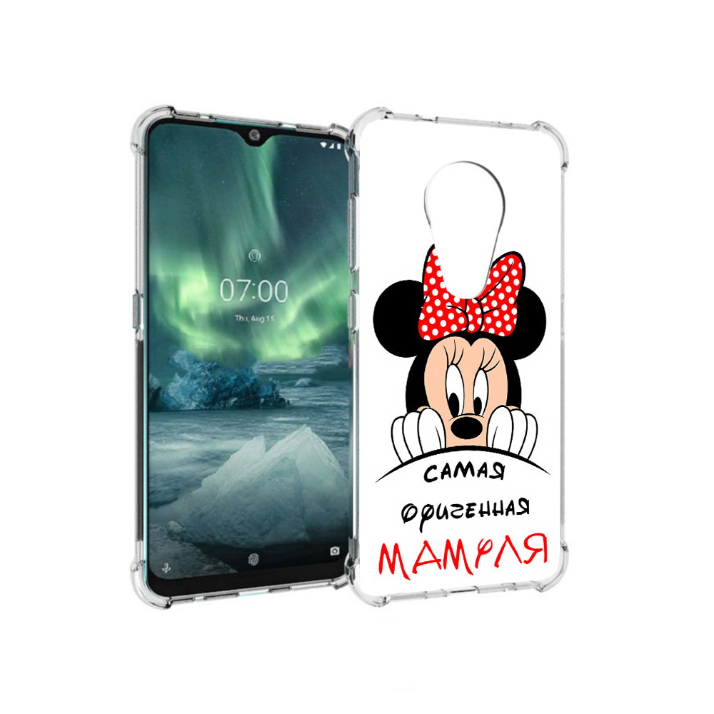 

Чехол MyPads Tocco для Nokia 7.2 Самая лучшая мамуля Мини Маус (PT139171.105.152), Прозрачный, Tocco