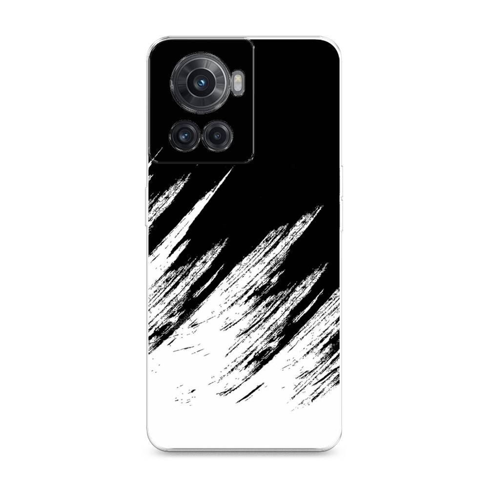 фото Силиконовый чехол "черно белые брызги" на oneplus ace awog