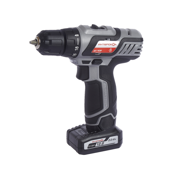 Дрель аккумуляторная Интерскол ДА-18ЭР 2Ач биты в комплекте 672600₽