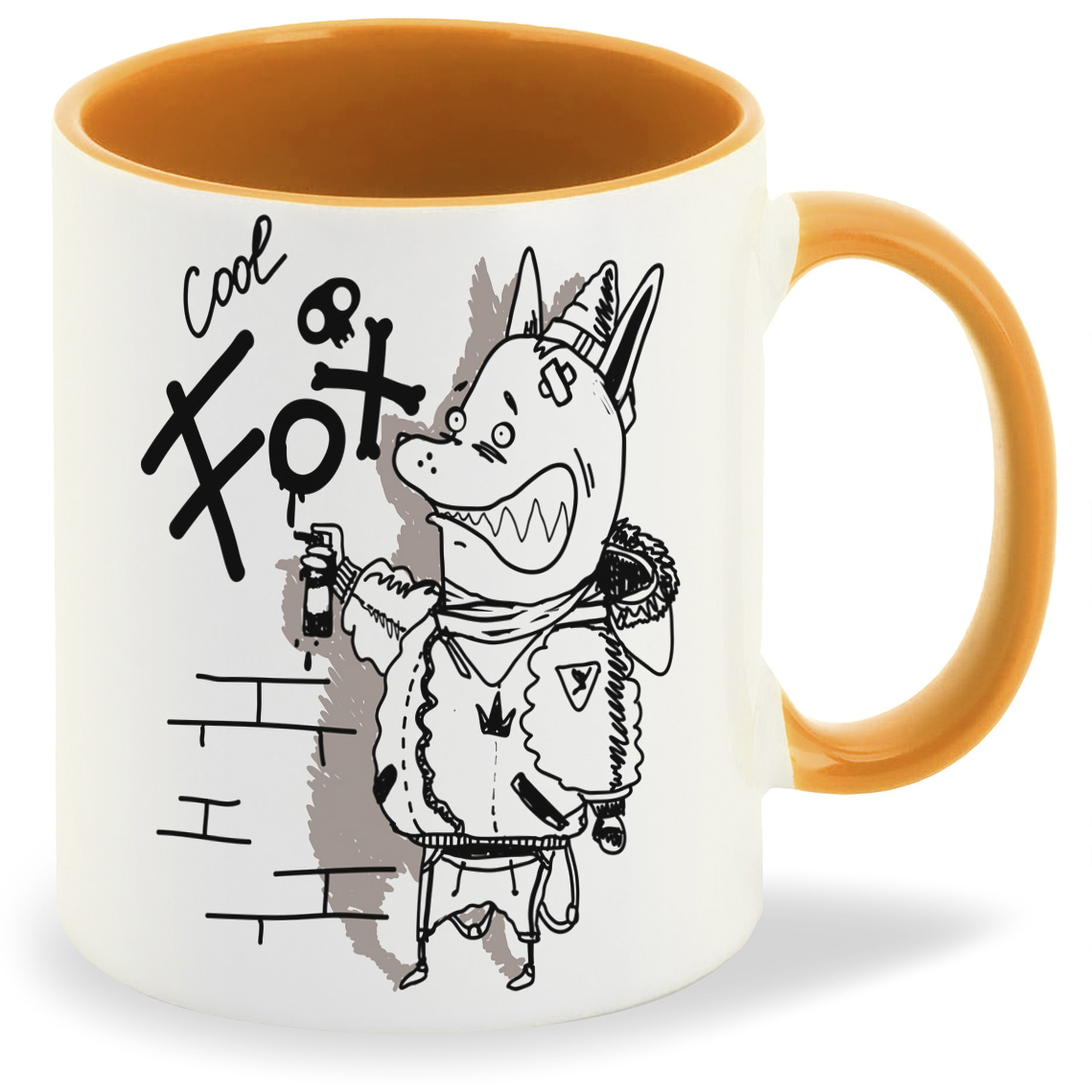 

Кружка CoolPodarok Прикол Cool fox, Прикол Cool fox