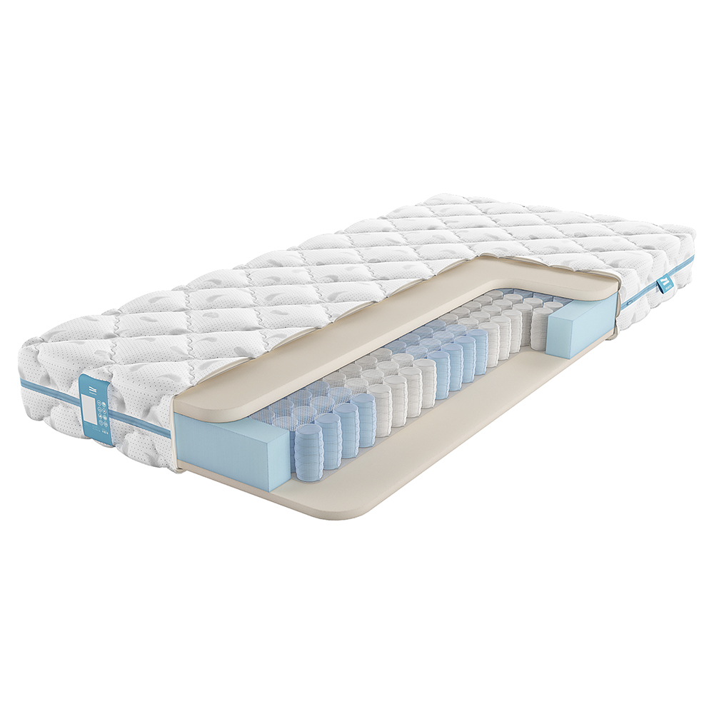 

Матрас с независимыми пружинами Promtex Loft Standart 2 70x190, Белый, Loft Standart 2