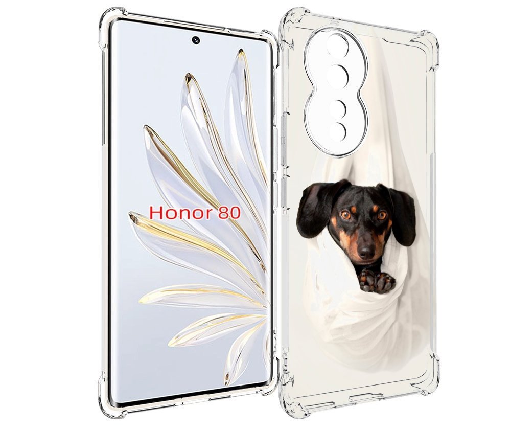 

Чехол MyPads такса собака для Honor 80, Прозрачный, Tocco