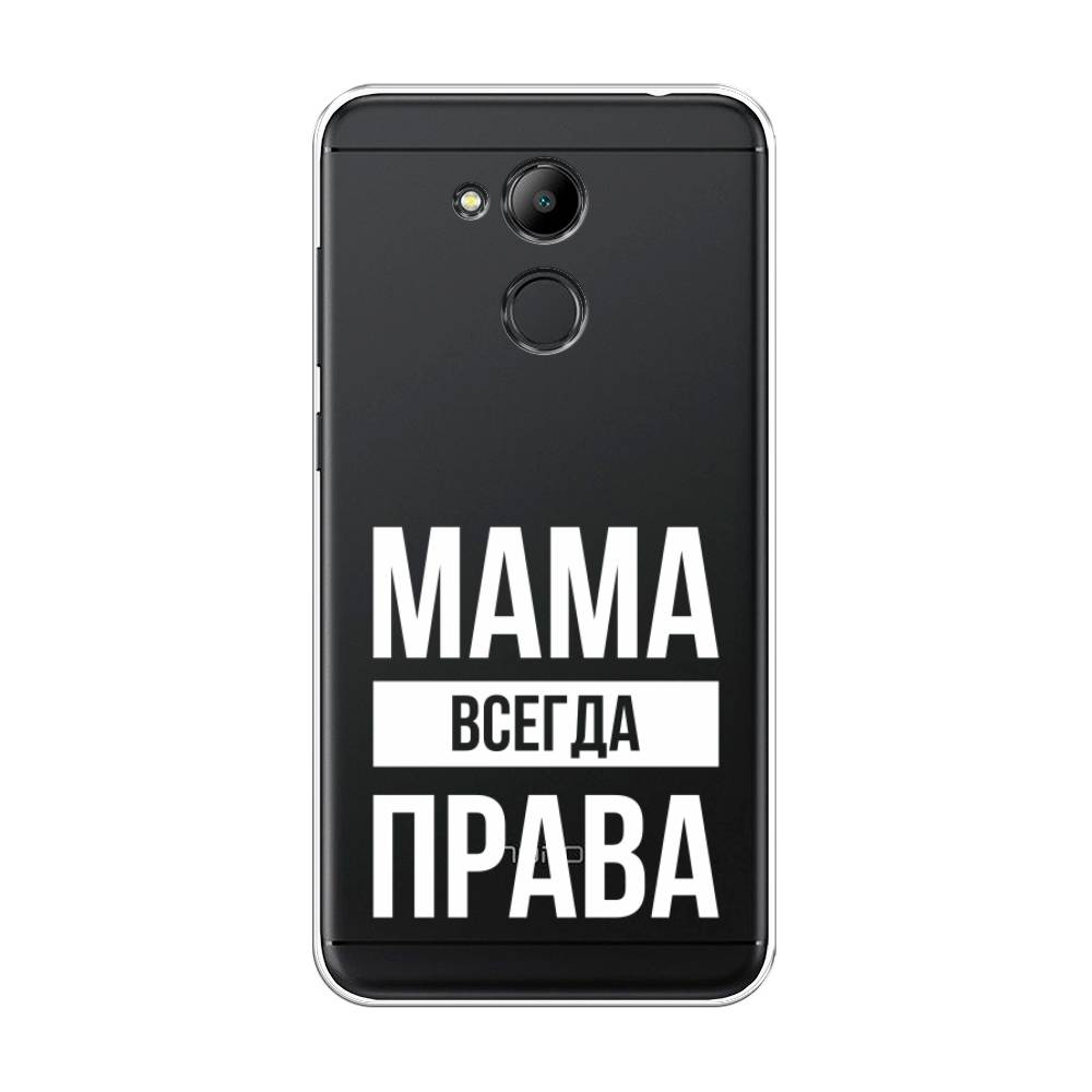 

Чехол Awog на Honor 6C Pro "Мама права", Серый;прозрачный;белый, 63850-6