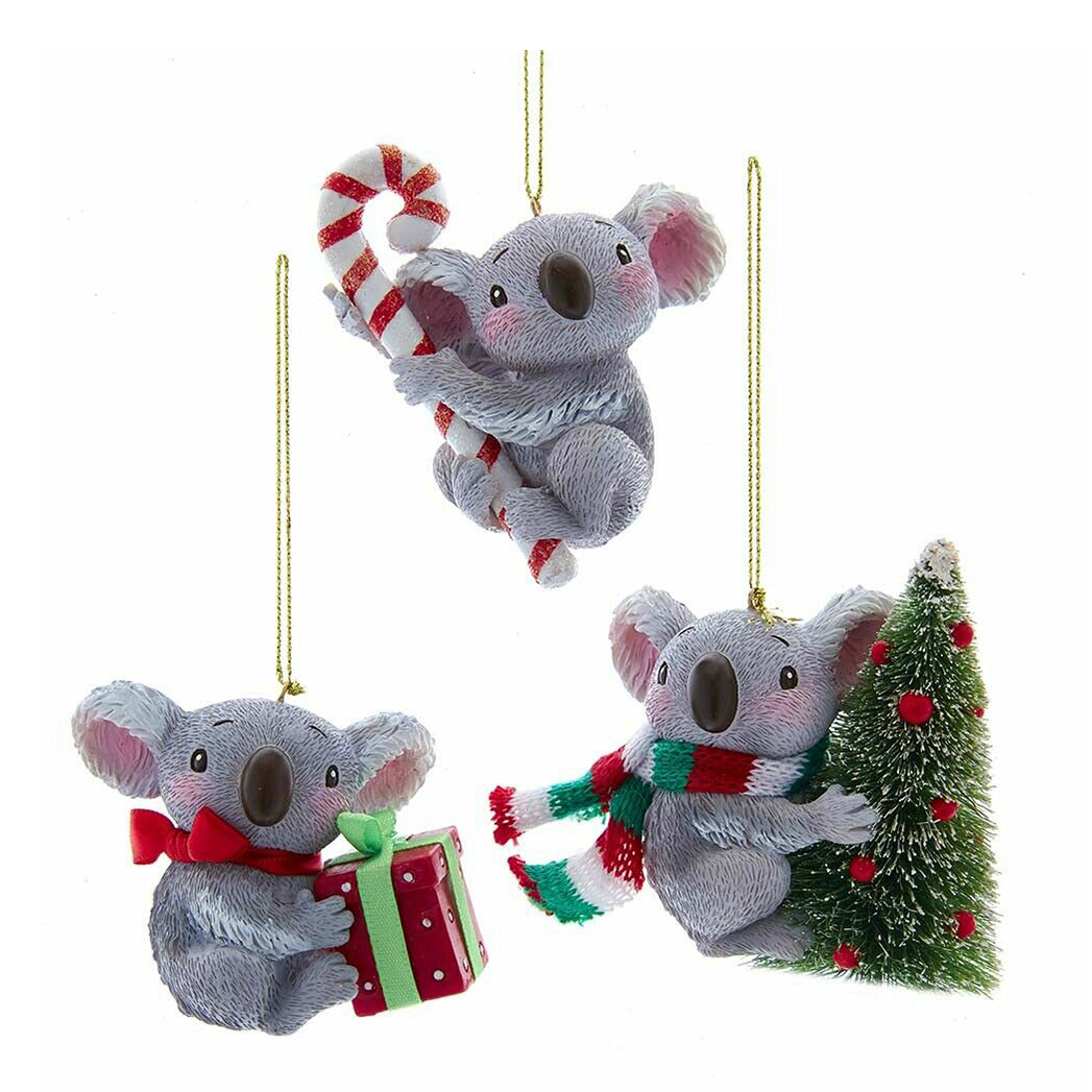 

Елочная игрушка Kurt S. Adler Коала серая 8 см в ассортименте
