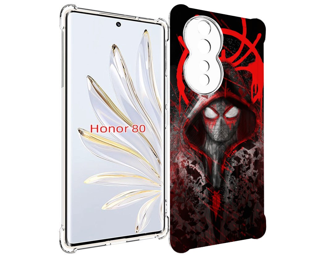 

Чехол MyPads страшный человек паук мужской для Honor 80, Прозрачный, Tocco
