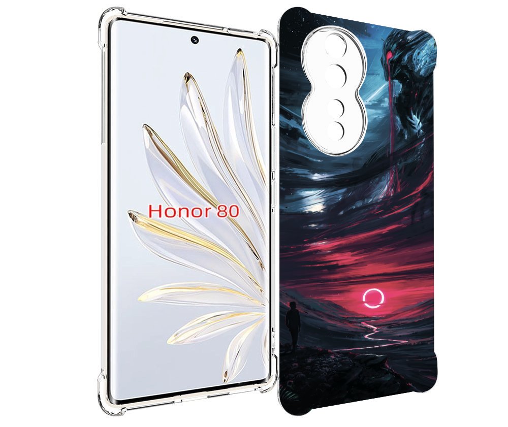 

Чехол MyPads страшный мир для Honor 80, Прозрачный, Tocco