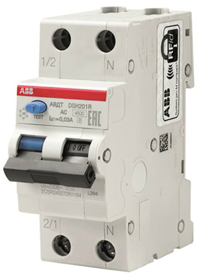 

ABB DSH201R дифференциальный автомат 1P+N 20А хар-ка С 4,5кА