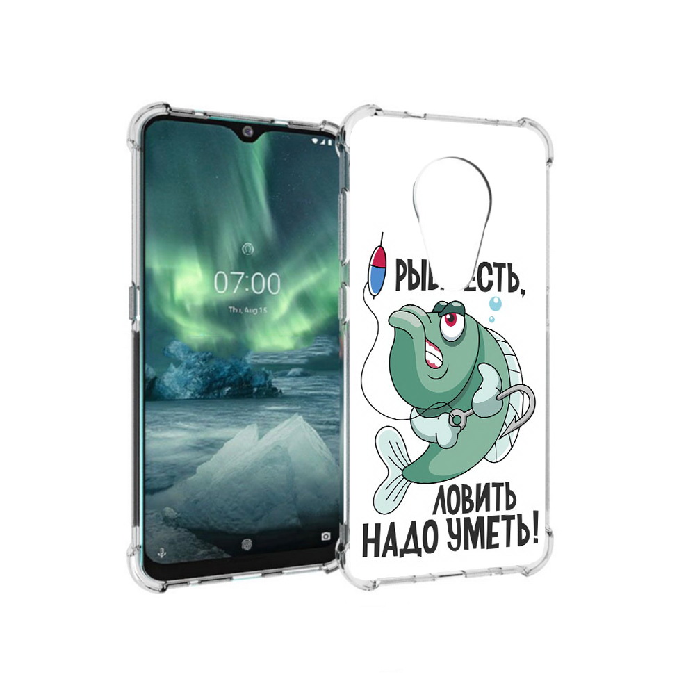 

Чехол MyPads Tocco для Nokia 7.2 Рыба есть ,ловить надо уметь (PT139171.105.148), Прозрачный, Tocco