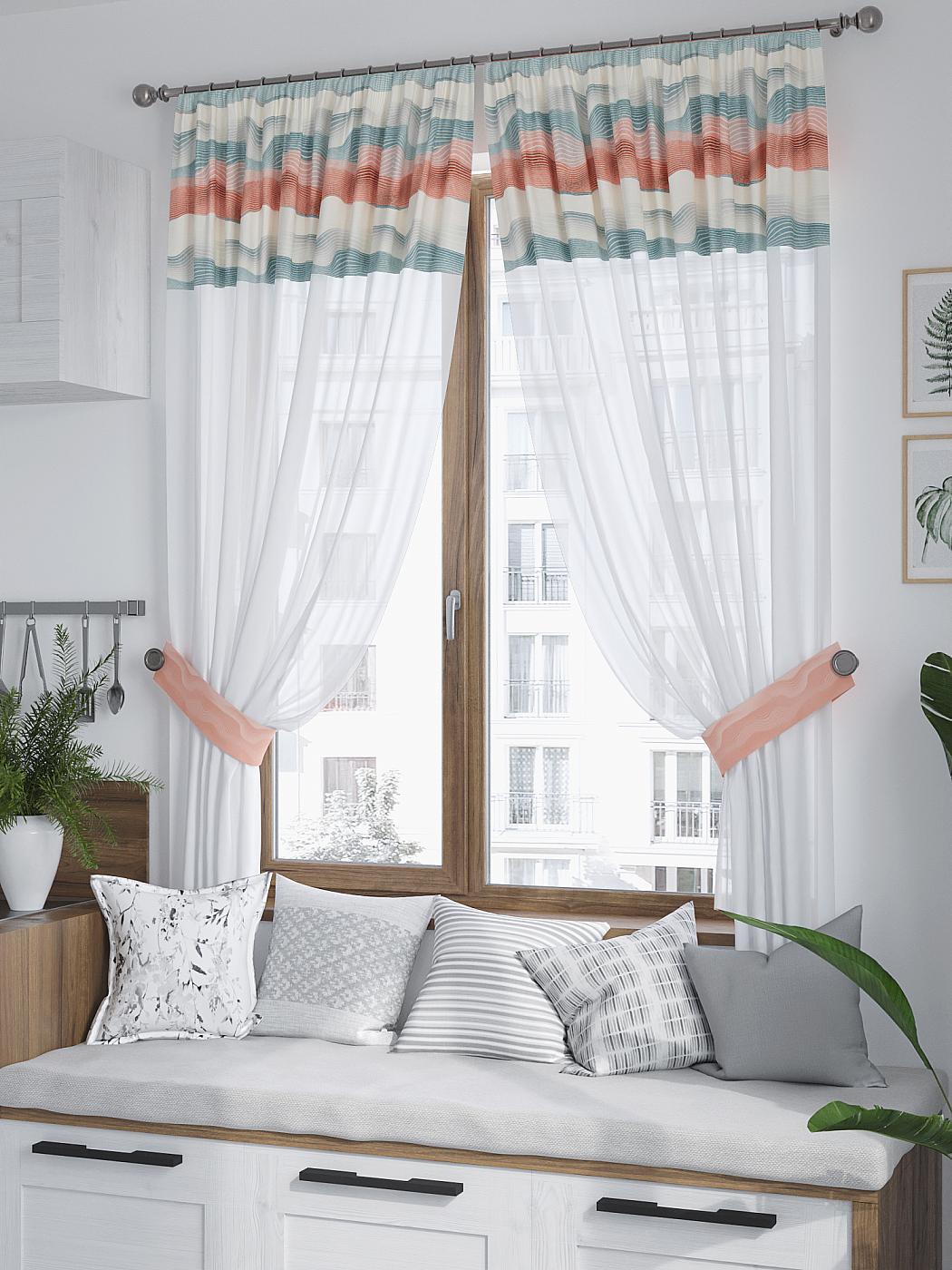 

Комплекты штор AT HOME Канмирсон высота 180 см, ширина 150 см, Белый, 529140