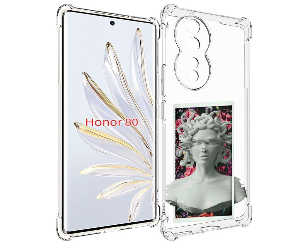 

Чехол MyPads статуя-медузы для Honor 80, Прозрачный, Tocco