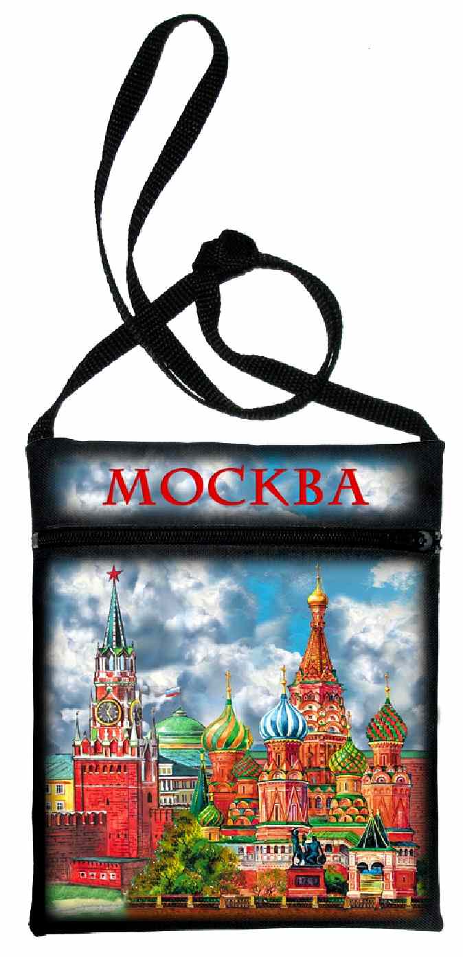 

Сумка кросс-боди унисекс АКМ Москва черная, Черный, Москва