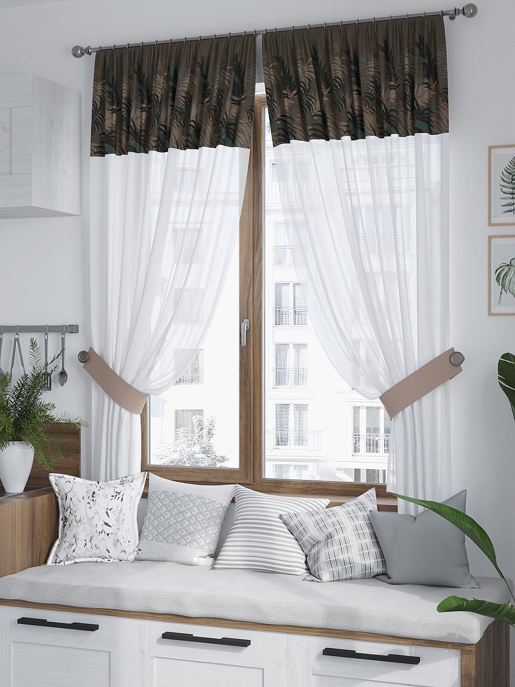 

Комплекты штор AT HOME Сенкронис высота 180 см, ширина 150 см, Белый, 529129