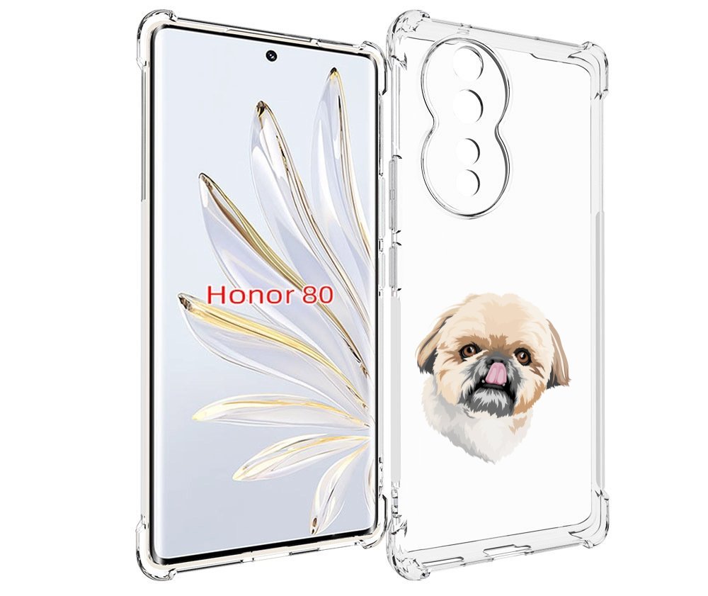 

Чехол MyPads собачка-с-язычком для Honor 80, Прозрачный, Tocco