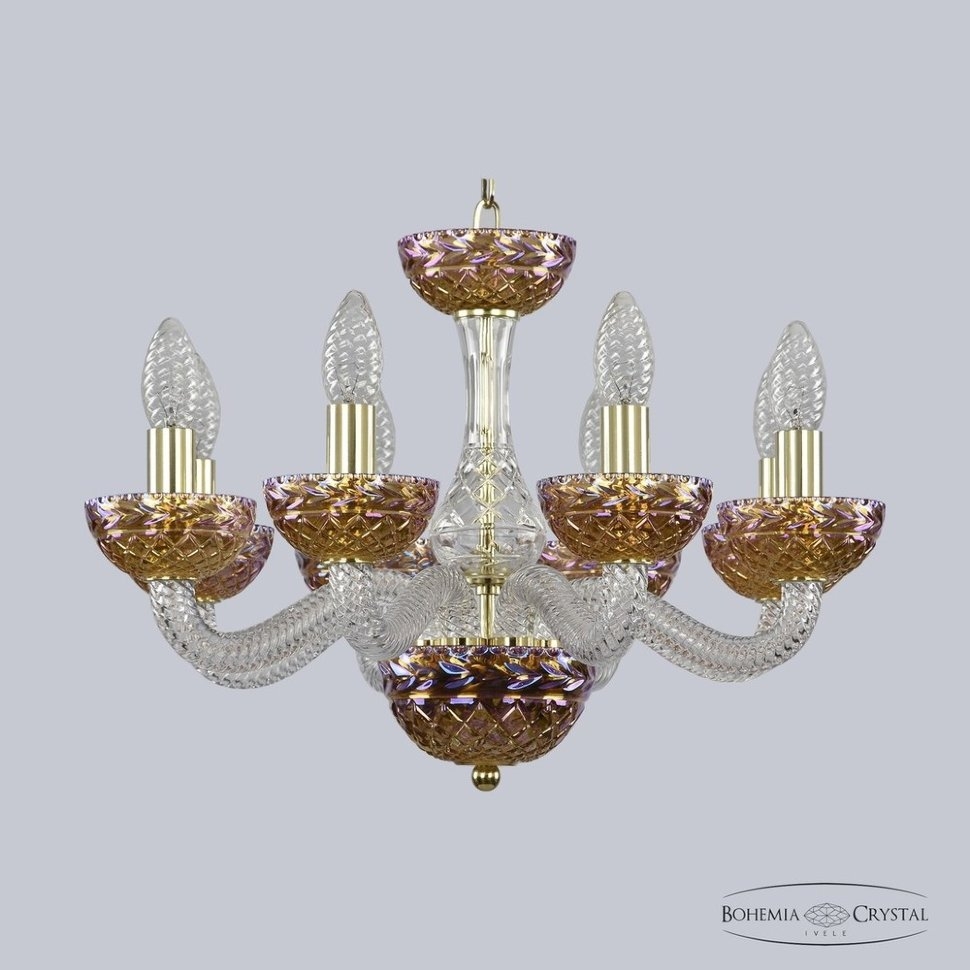 

Люстра хрустальная 1311/8/165 G CL/Shampan/M-1F Bohemia Ivele Crystal