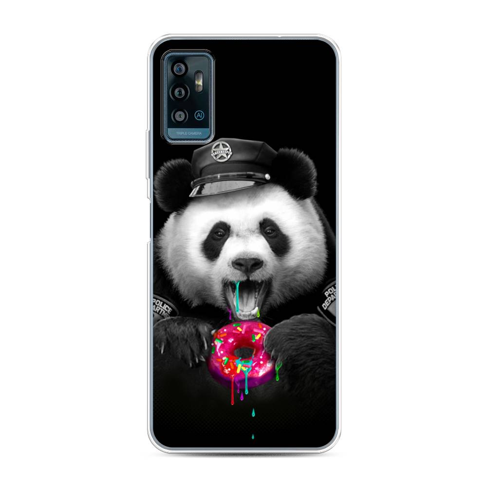 

Чехол Awog на ZTE Blade A71 / ЗТЕ Блэйд A71 "Панда police", Разноцветный, 134450-2