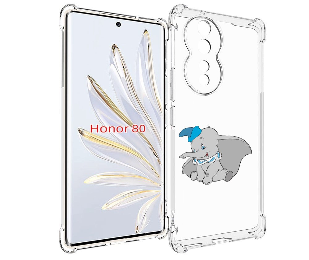 

Чехол MyPads слоненок-с-большими-ушками для Honor 80, Прозрачный, Tocco
