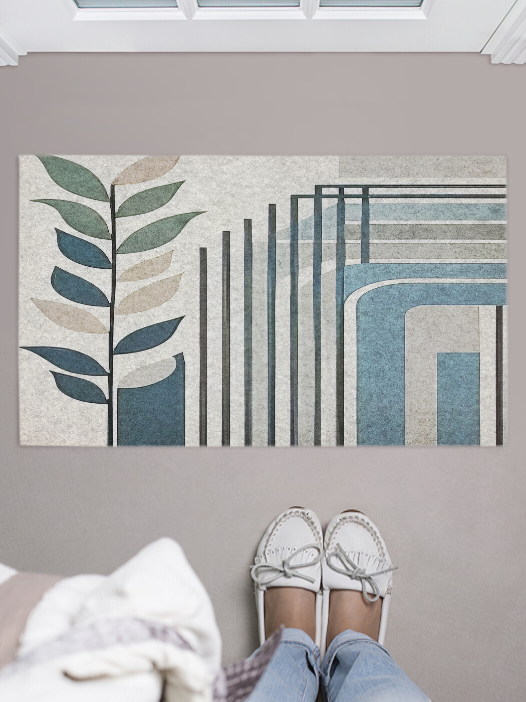 

Коврик придверный JoyArty Сплетение линий, door_sd2747