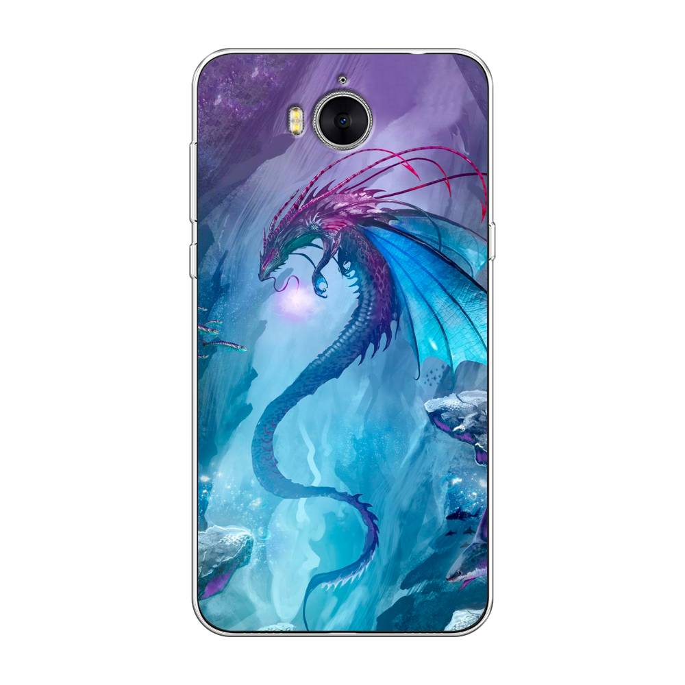 

Чехол Awog на Huawei Y5 2017 "Водный дракон", Разноцветный, 62550-2