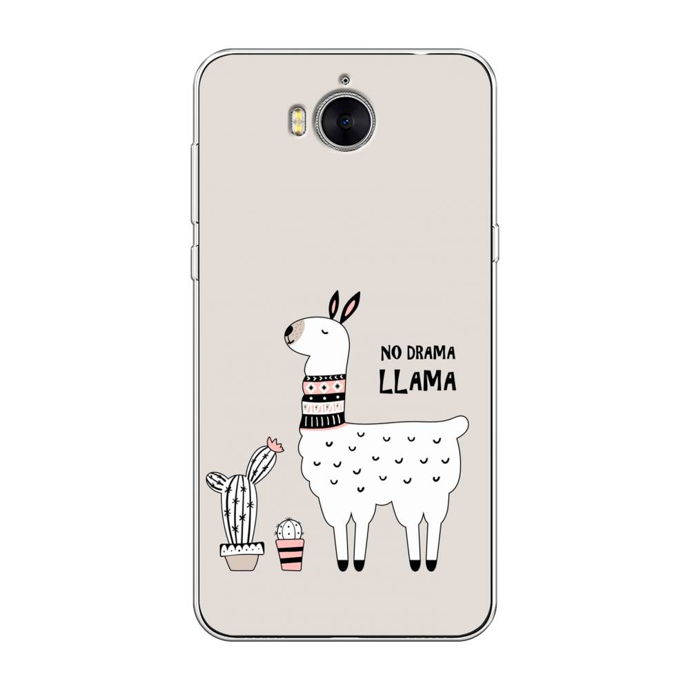 

Чехол Awog на Huawei Y5 2017 "No drama LLama", Разноцветный, 62550-2