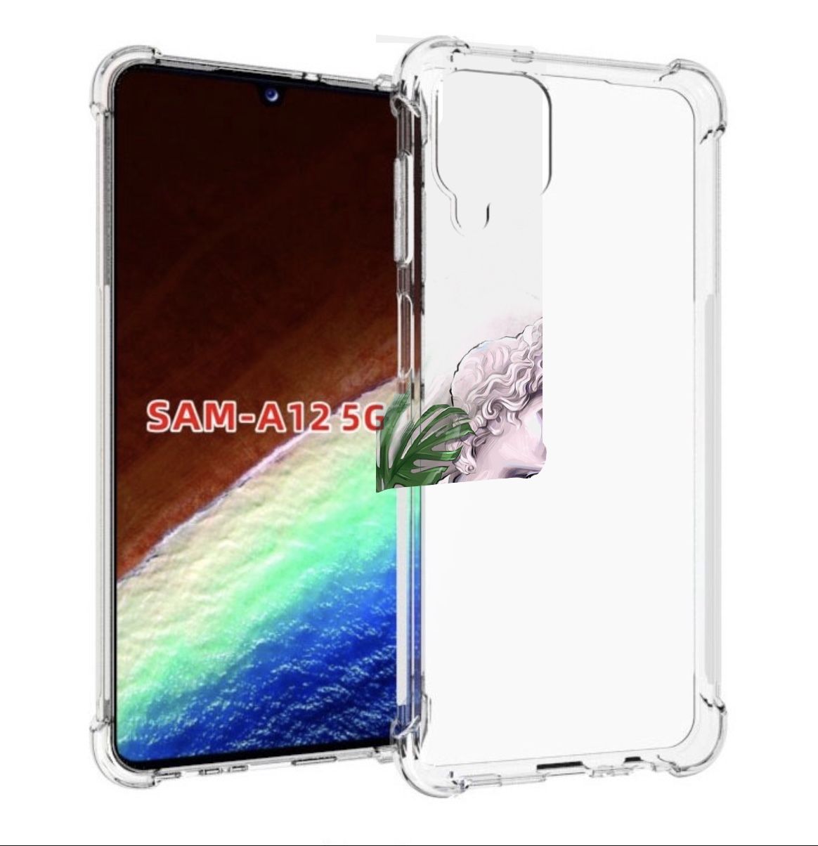 

Чехол MyPads девушка-модель-со-статуей женский для Samsung Galaxy A12 (SM-A125F) 2020, Прозрачный, Tocco