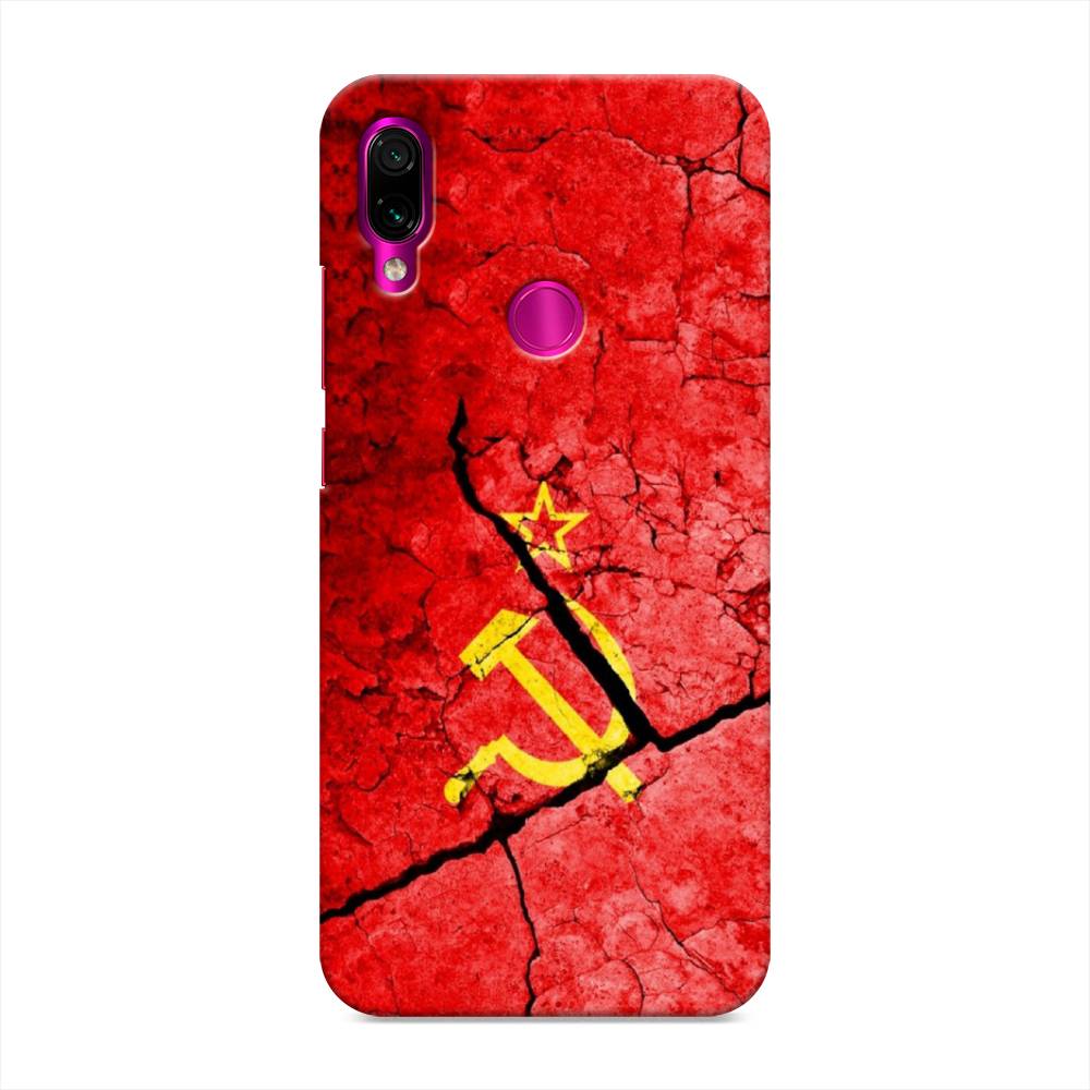 фото Пластиковый чехол "ссср" на xiaomi redmi note 7 awog