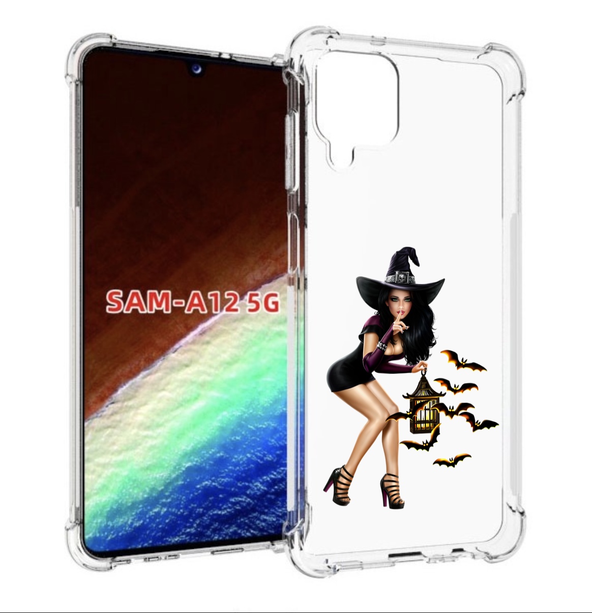 

Чехол MyPads девушка-ведьма женский для Samsung Galaxy A12 (SM-A125F) 2020/21, Прозрачный, Tocco