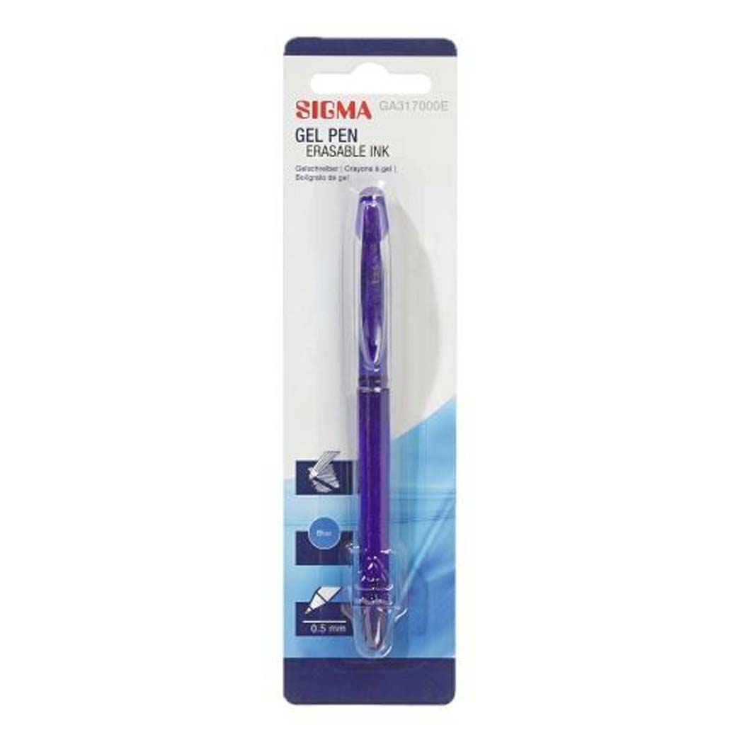 Ручка гелевая SIGMA синяя, 0,5 мм, 1 шт. в ассортименте