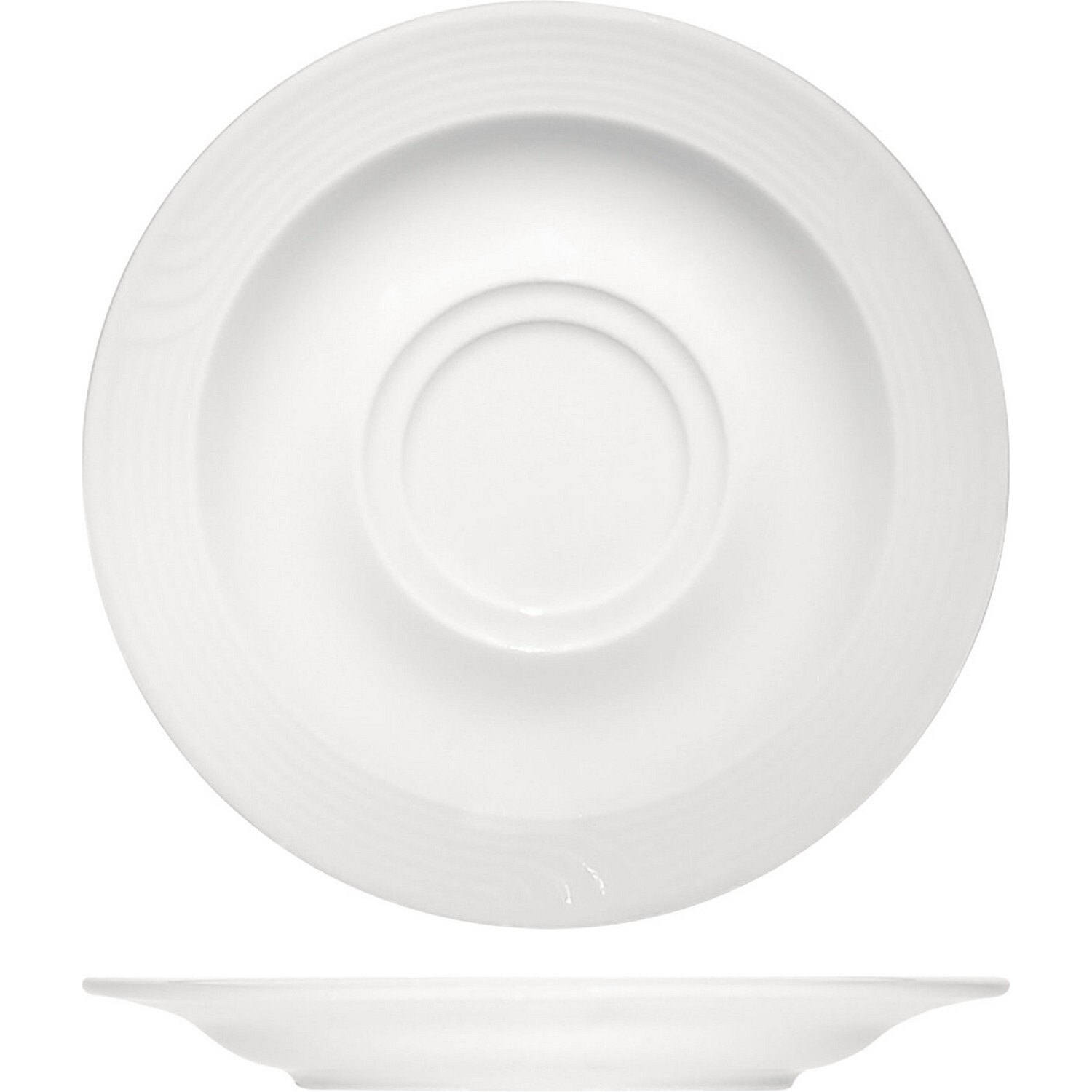 

Блюдце Bauscher Карат 160х160х18мм, фарфор, белый