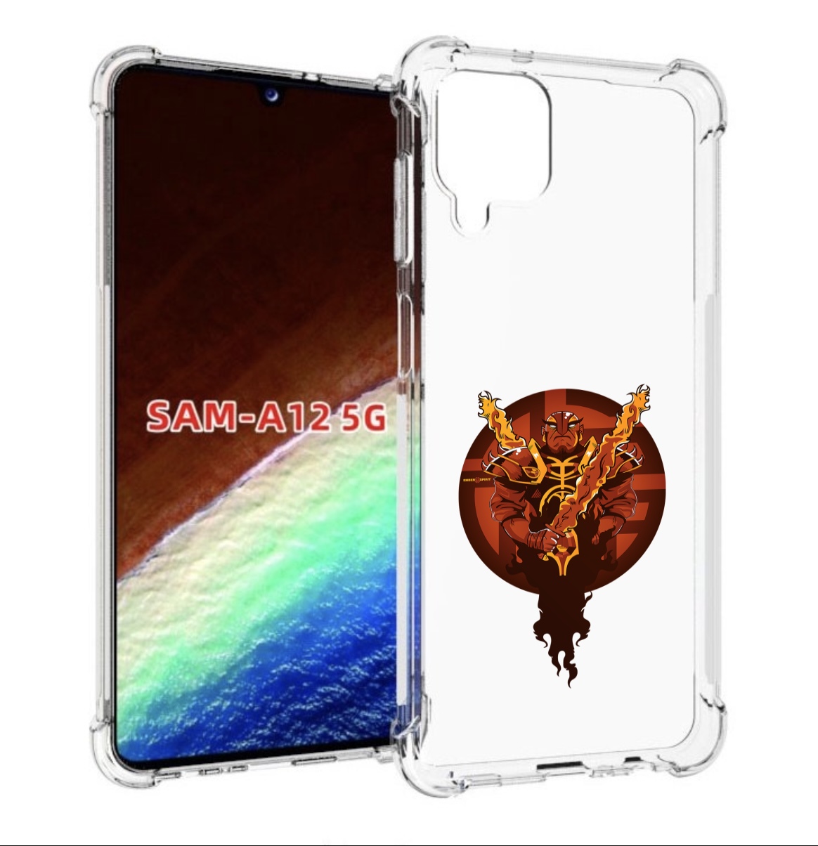 

Чехол MyPads ember spirit для Samsung Galaxy A12 (SM-A125F) 2020/21/A12 Nacho SM-A127F, Прозрачный, Tocco