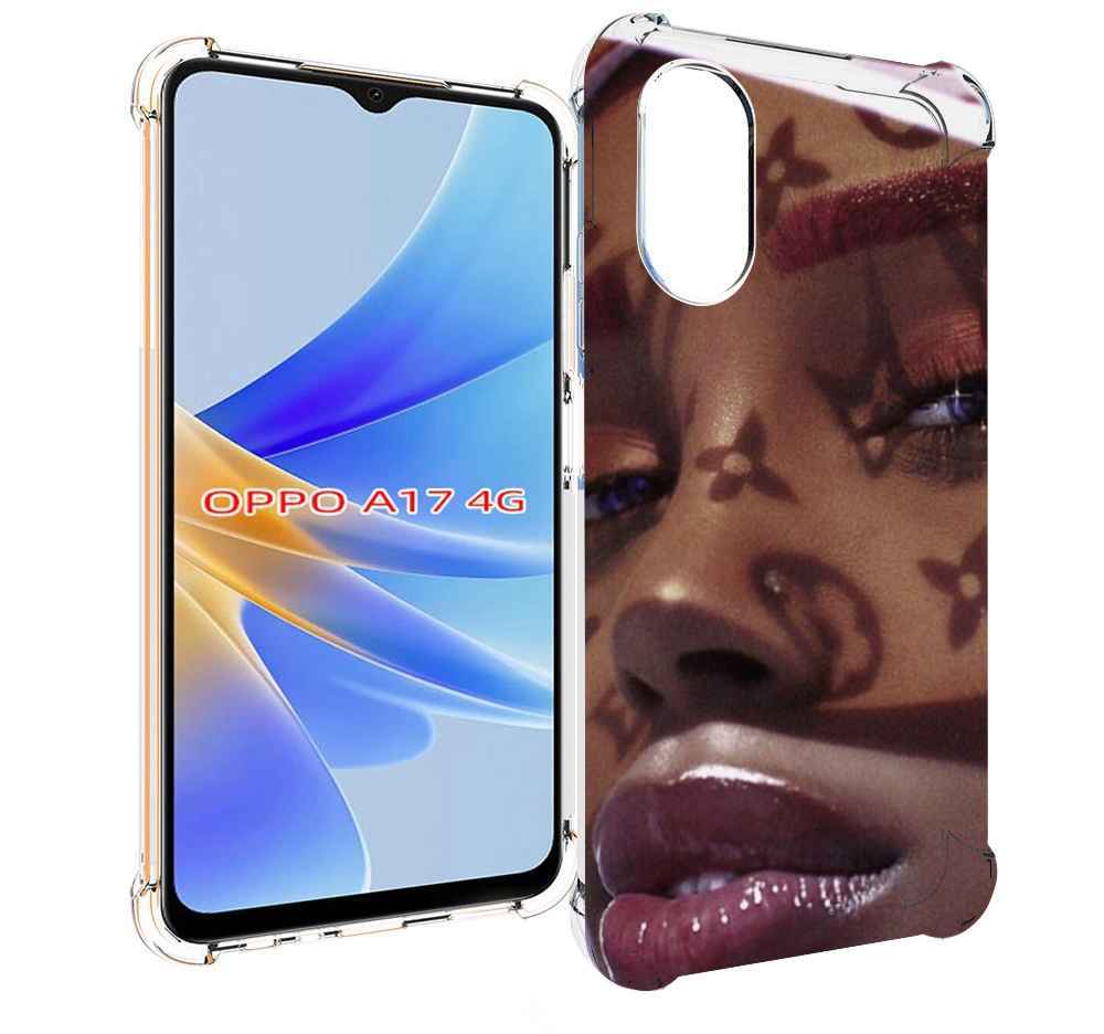 

Чехол MyPads лицо девушки тень женский для OPPO A17, Прозрачный, Tocco