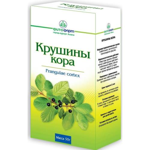 Крушины кора измельченная пачка 50г