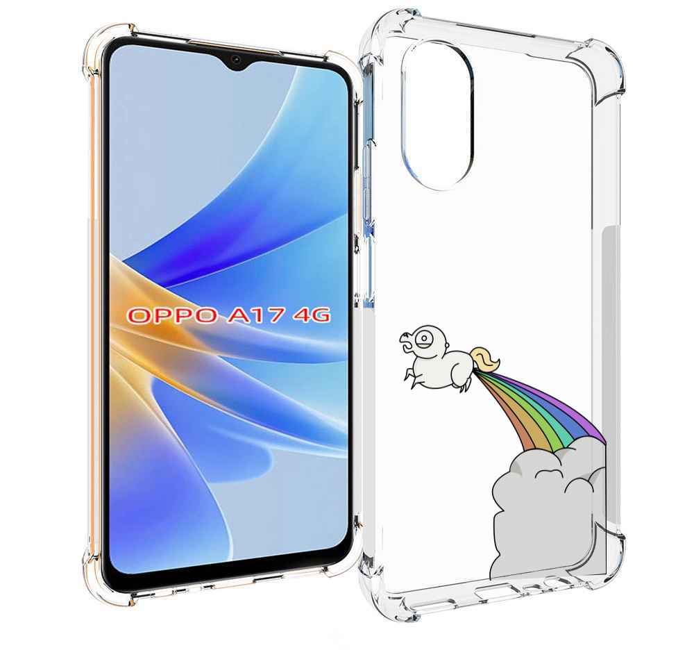 

Чехол MyPads летающее-пони детский для OPPO A17, Прозрачный, Tocco