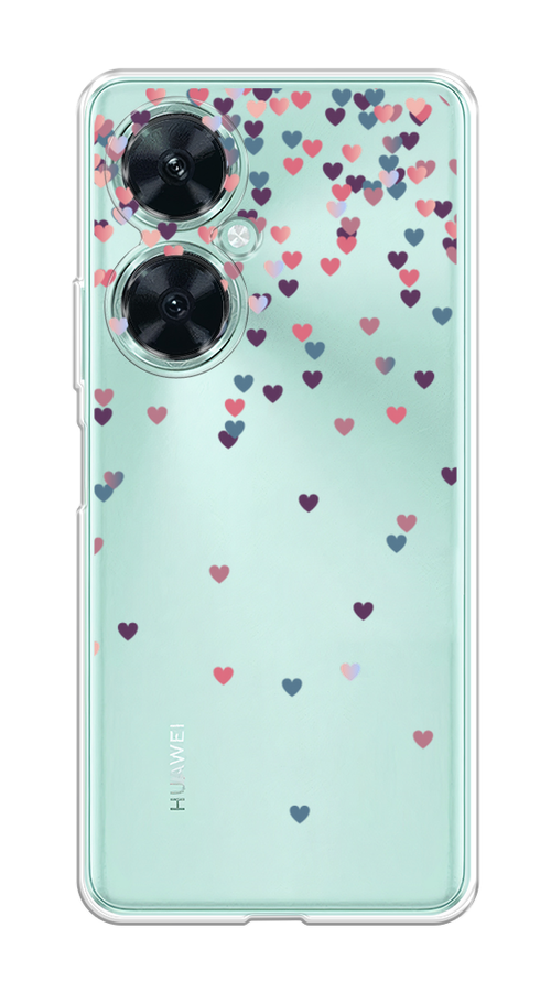 

Чехол на Huawei Nova 11i "Посыпка сердечки", Розовый;фиолетовый, 6121750-3