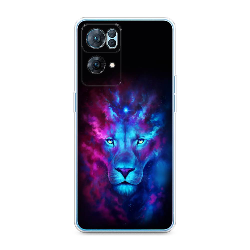 

Чехол Awog на Oppo Reno 7 Pro "Космический лев", Разноцветный, 258250-1