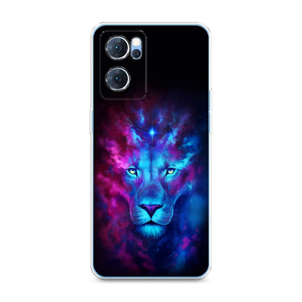 

Чехол Awog на Oppo Reno 7 5G "Космический лев", Разноцветный, 258150-1