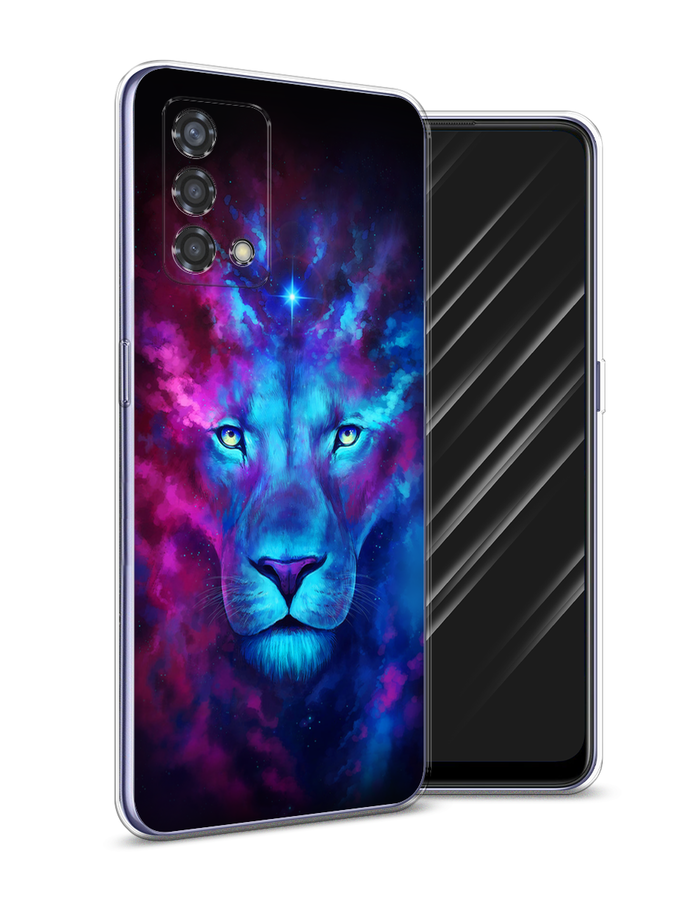 

Чехол Awog на Oppo Reno 6 Lite "Космический лев", Разноцветный, 259550-1