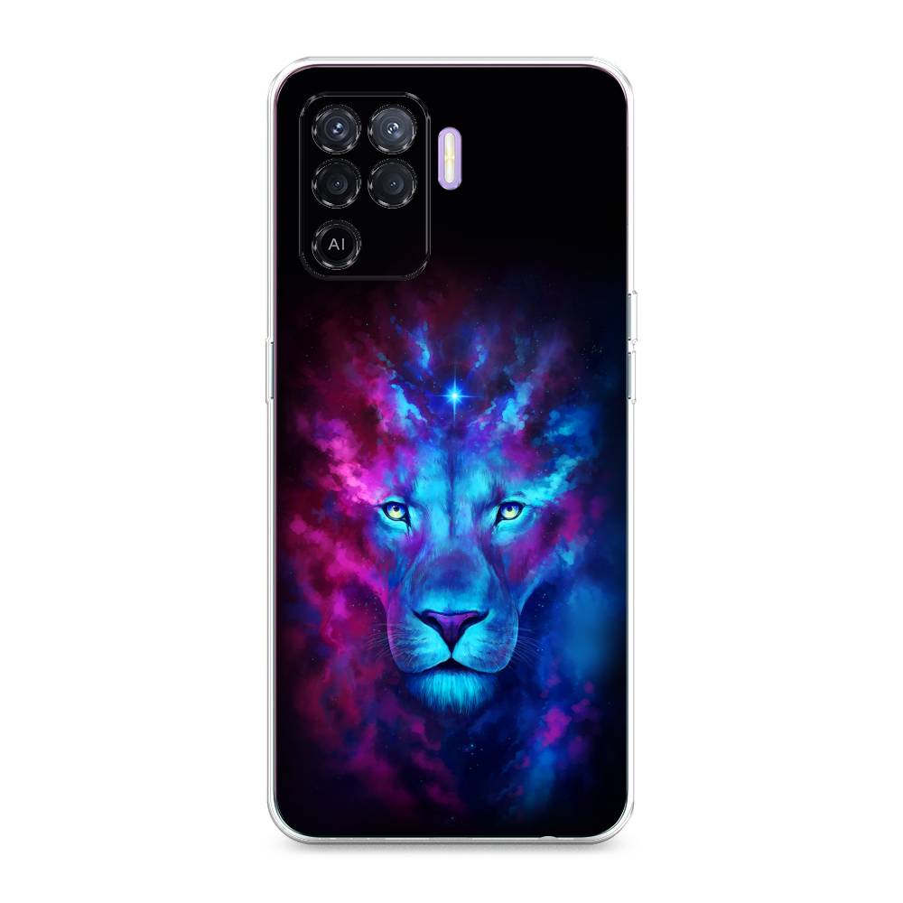 

Чехол Awog на Oppo Reno 5 Lite "Космический лев", Разноцветный, 255150-1