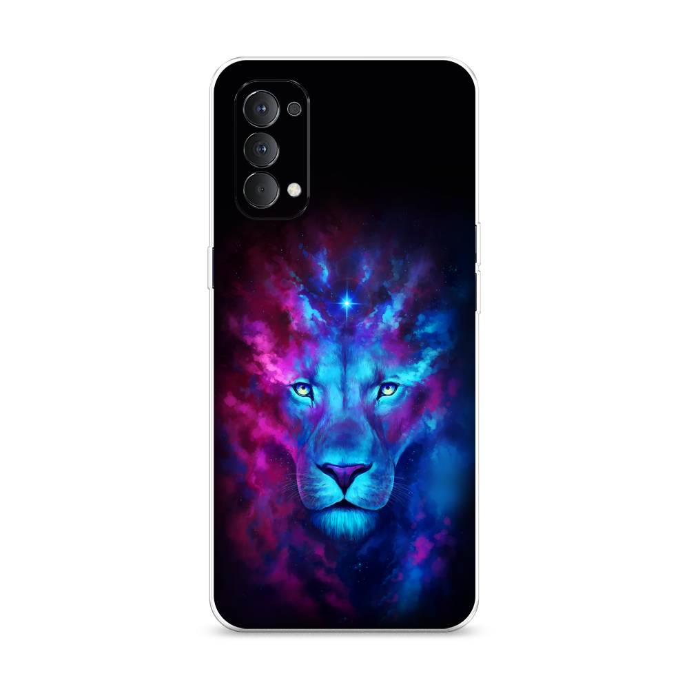 

Чехол Awog на Oppo Reno 4 4G "Космический лев", Разноцветный, 259450-1