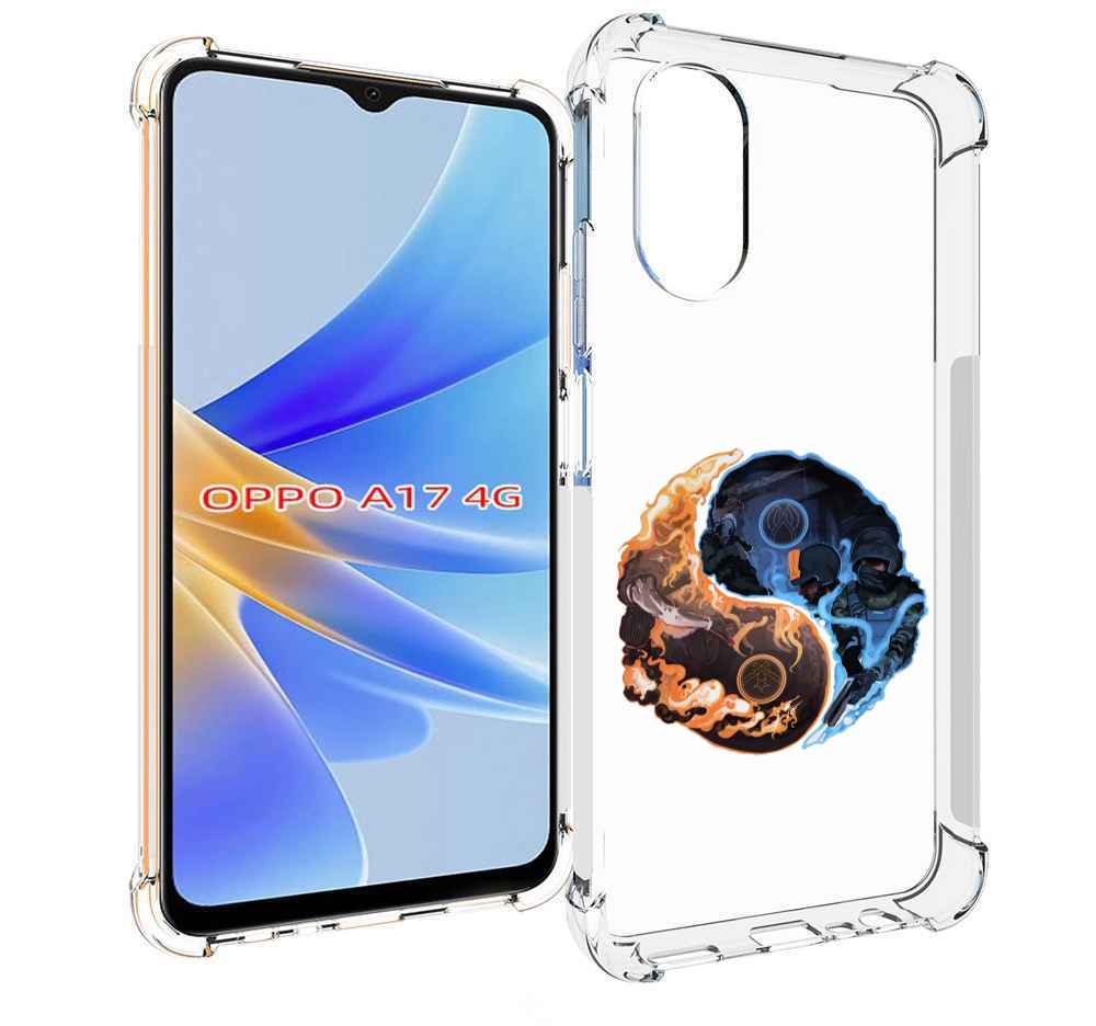 

Чехол MyPads кс-го-инь-янь для OPPO A17, Прозрачный, Tocco