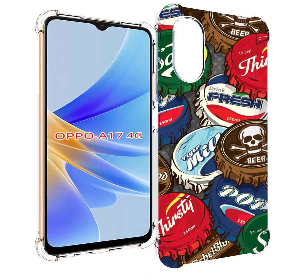 

Чехол MyPads крышки от баночек для OPPO A17, Прозрачный, Tocco
