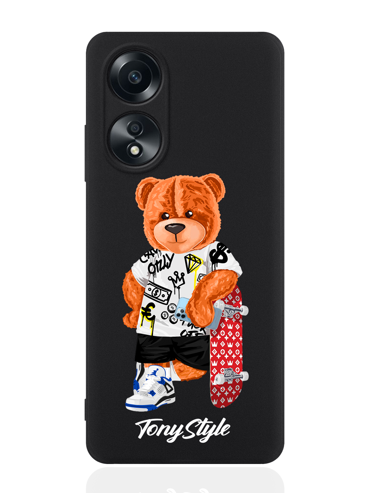 

Чехол для смартфона Oppo A58 4G Tony Style со скейтом, Коричневый;черный;зеленый, Oppo A58 4G