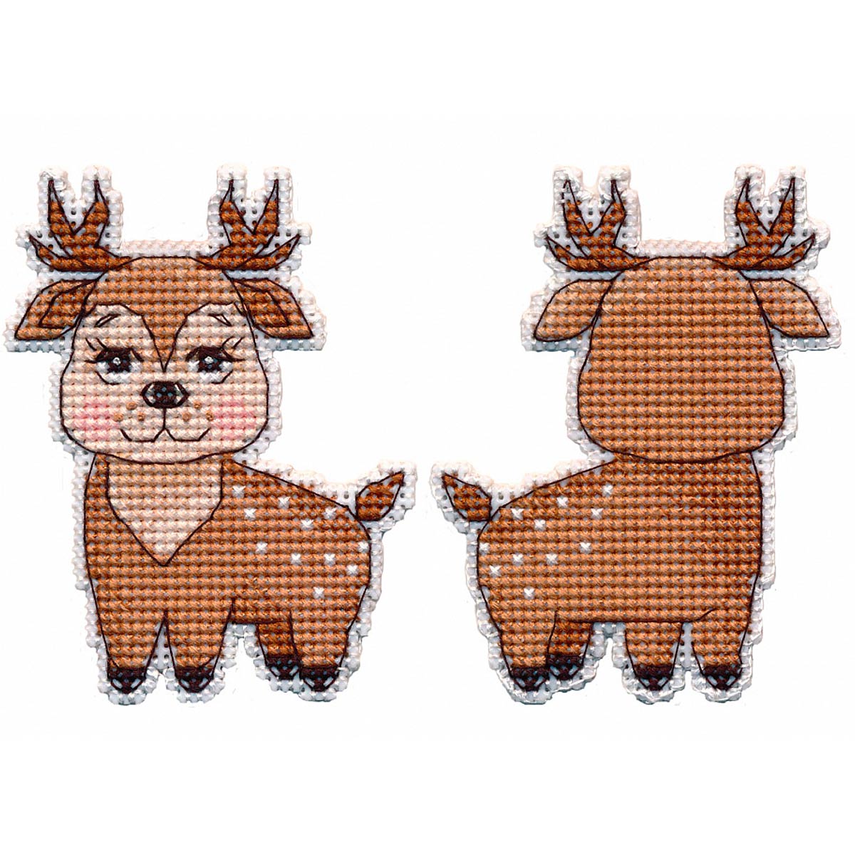 

1504 Набор для вышивания ОВЕН Елочная игрушка. Олененок 6,5*8,5 см