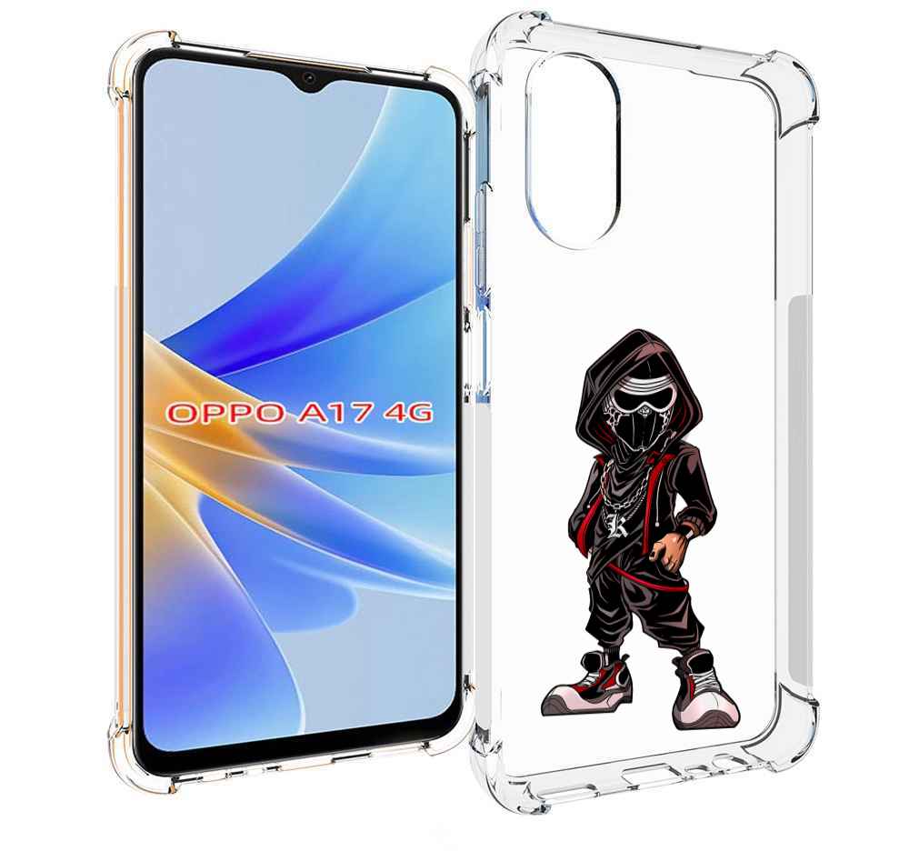 

Чехол MyPads крутой-ниндзя для OPPO A17, Прозрачный, Tocco