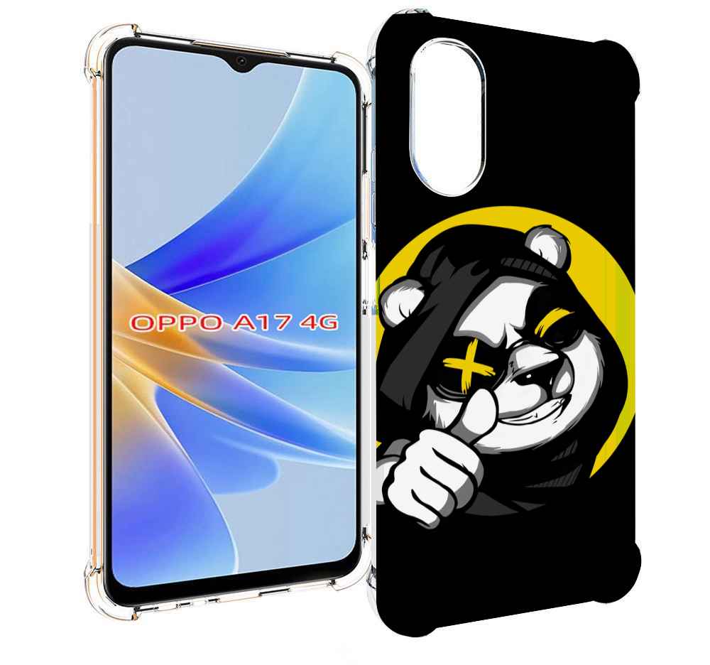 

Чехол MyPads крутая пандочка ок для OPPO A17, Прозрачный, Tocco