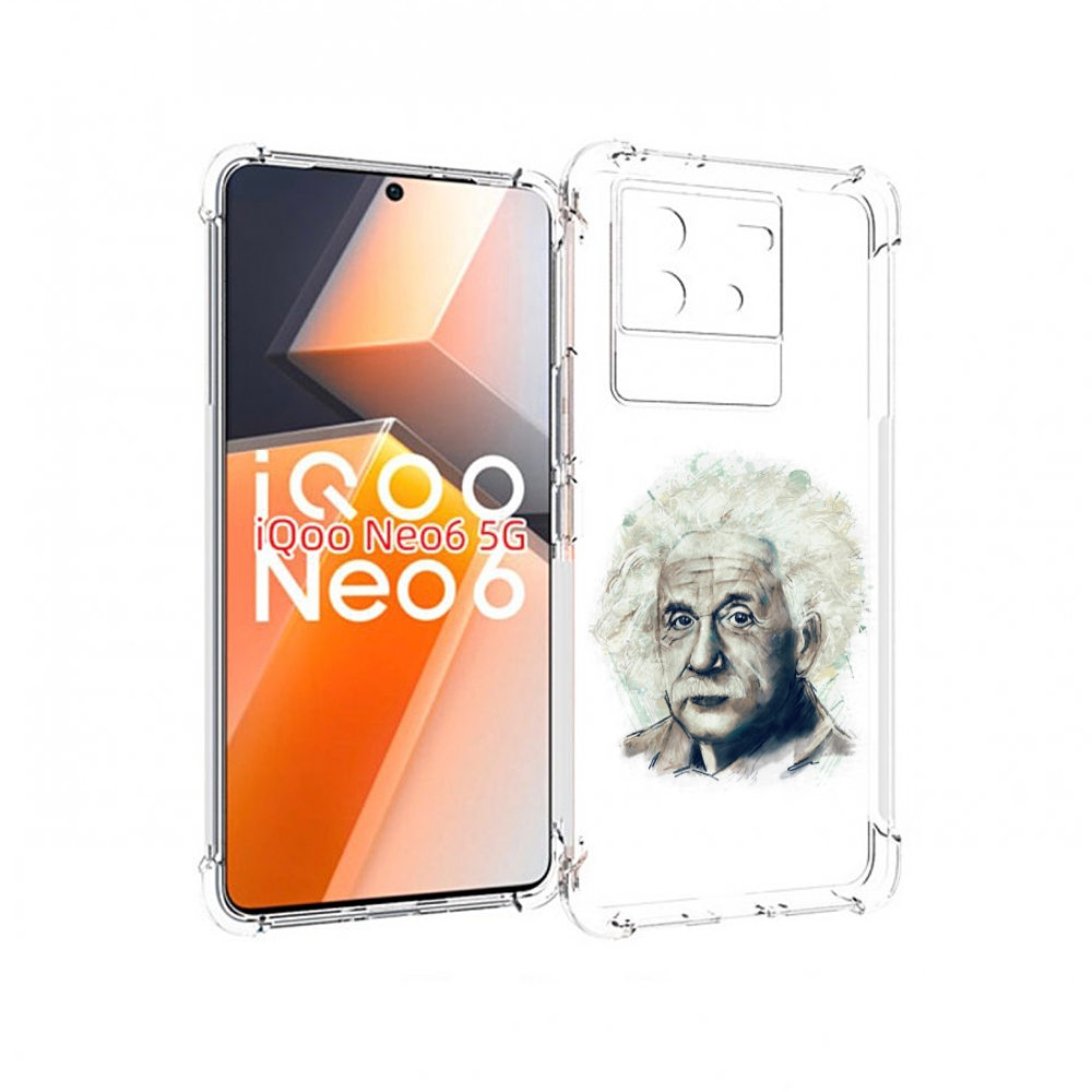 

Чехол MyPads Альберт энштейн для Vivo iQoo Neo 6 5G, Прозрачный, Tocco
